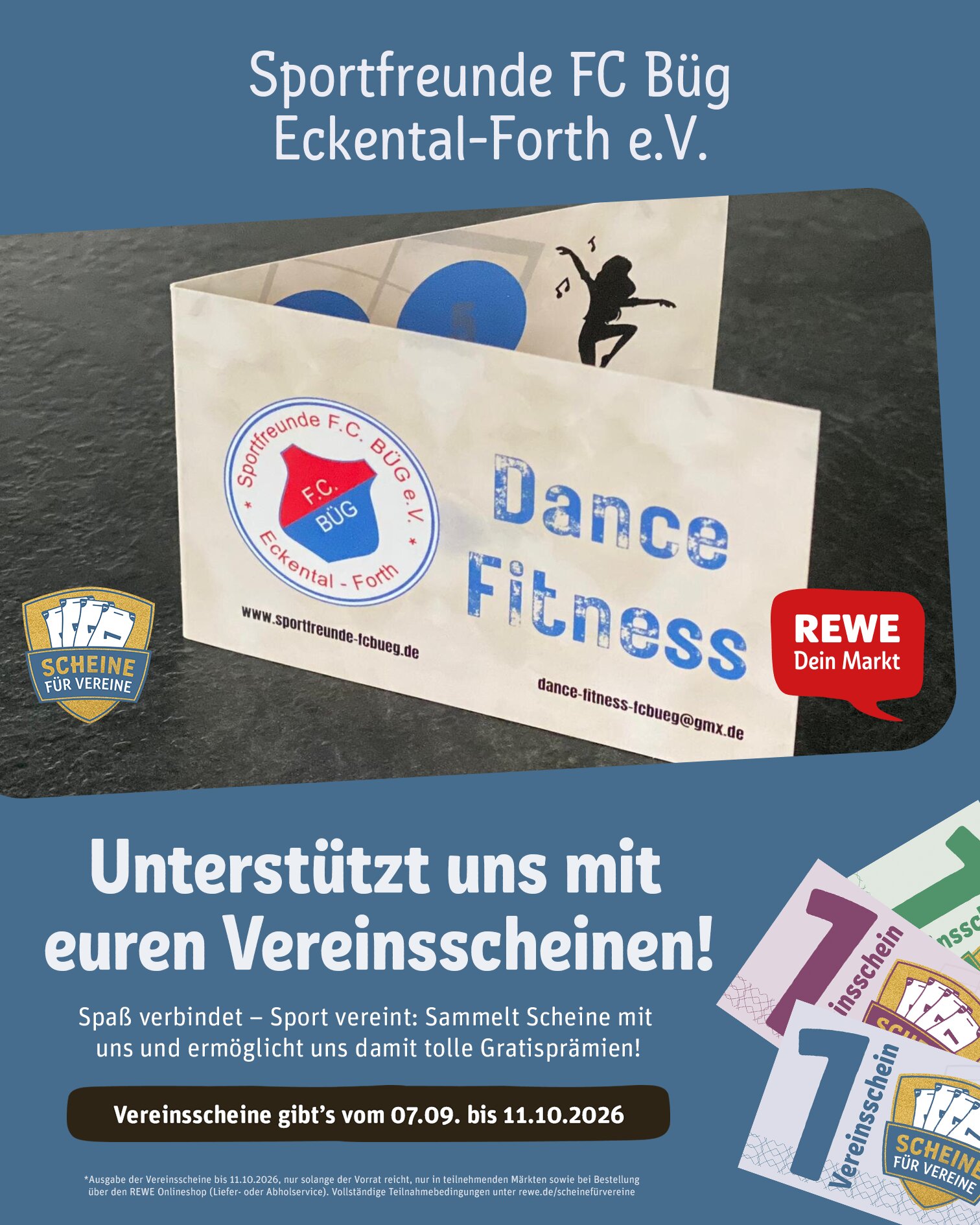 Scheine für Vereine ab 7.09.2026